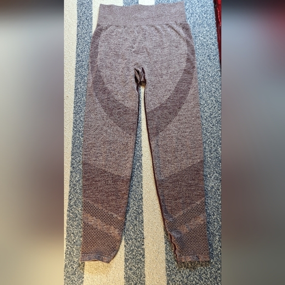 Victoria secret VS Pink seamless purple leggings size large - Picture 3 of 11